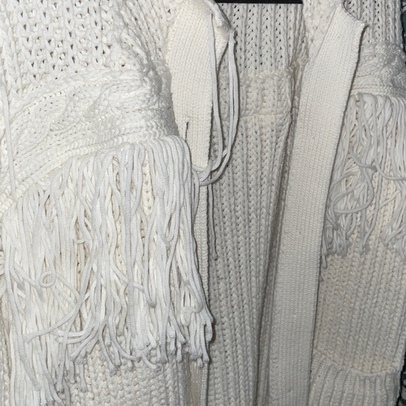 Anthropologie MAEVE FRINGED SWEATER cardigan live listing - Picture 6 of 12